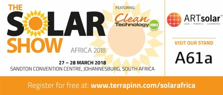 Join us at The Solar Show Africa 2018