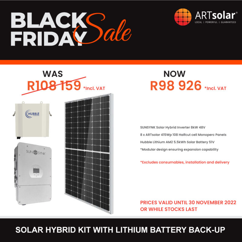 Solar Hybrid Kit with Lithium Battery Back-up – BLACK FRIDAY