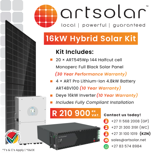 16kW Hybrid Solar kit