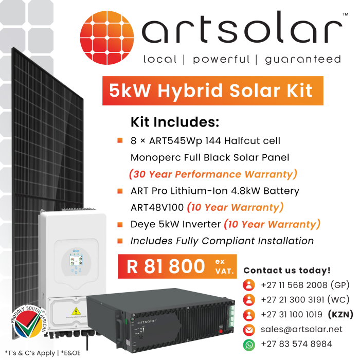 5kW Hybrid Solar kit