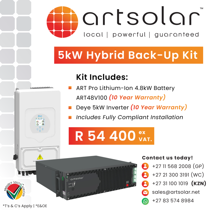 5kW Hybrid back-up kit